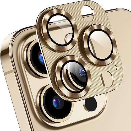 Korecase Paquete de 2 protectores de cámara compatibles con iPhone 13 Pro MaxiPhone 13 Pro, vidrio templado 9H, antiarañazos, polvo, fuerte