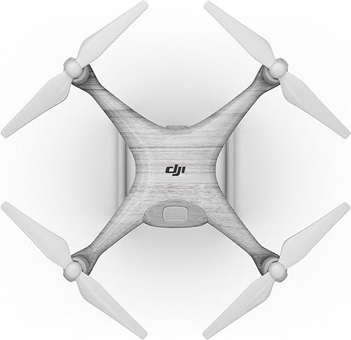 DesignSkinz - Compatible con Drone DJI Phantom 4 - Vinilo protector resistente a los arañazos - Madera gris lisa