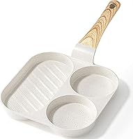 Vista 11 de GiPP Sartén antiadherente para huevos, sartén antiadherente de granito de 4 tazas para desayuno, sartén para panqueques con mango resistente al
