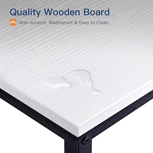 Miniatura 21 de Coleshome Escritorio para computadora en forma de L de 66 pulgadas con toma de corriente y estantes de almacenamiento, estación de trabajo de Negro