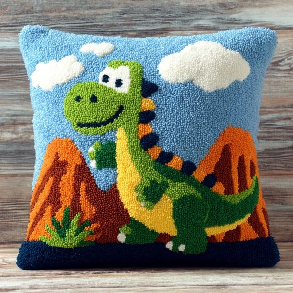 AxiangziK Latch Hook Kits for Adults,Cartoon Dinosaur
