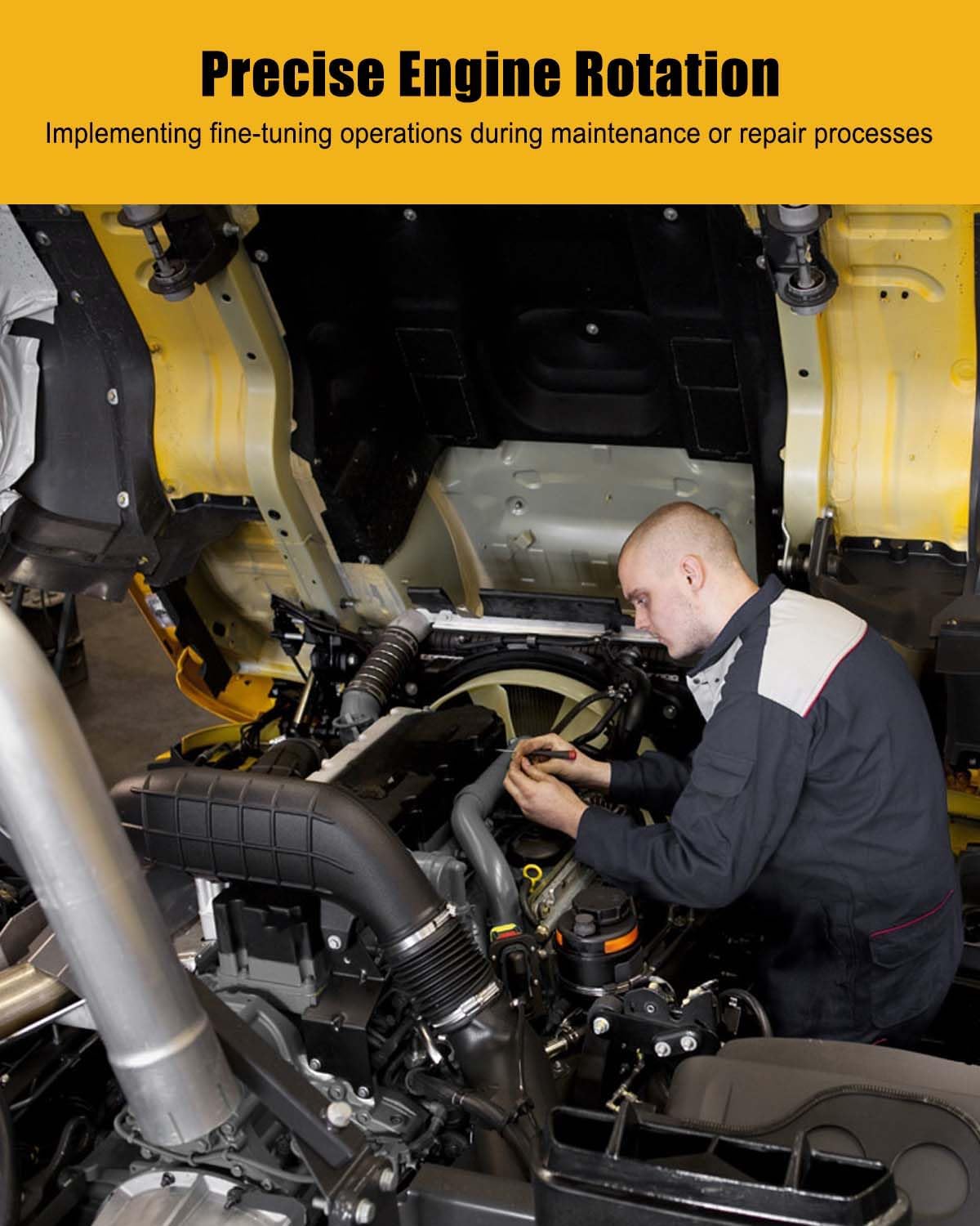 ULZOZN Engine Turning Tool and Timing Set Fit for John Deere Engine 4024 4039 4045 Replace DJ002-1 DJ002-5