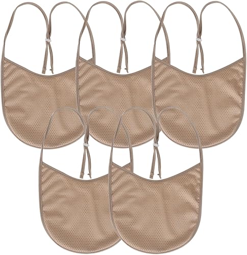 Vista 10 de Cubierta de estoma de cuello para traqueotomía, cubierta de laringectomía transpirable para cuidado de traqueotomía, suministros de cuidado Caqui, 3