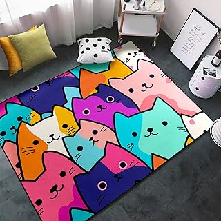 Cat Rug for Girls Bedroom