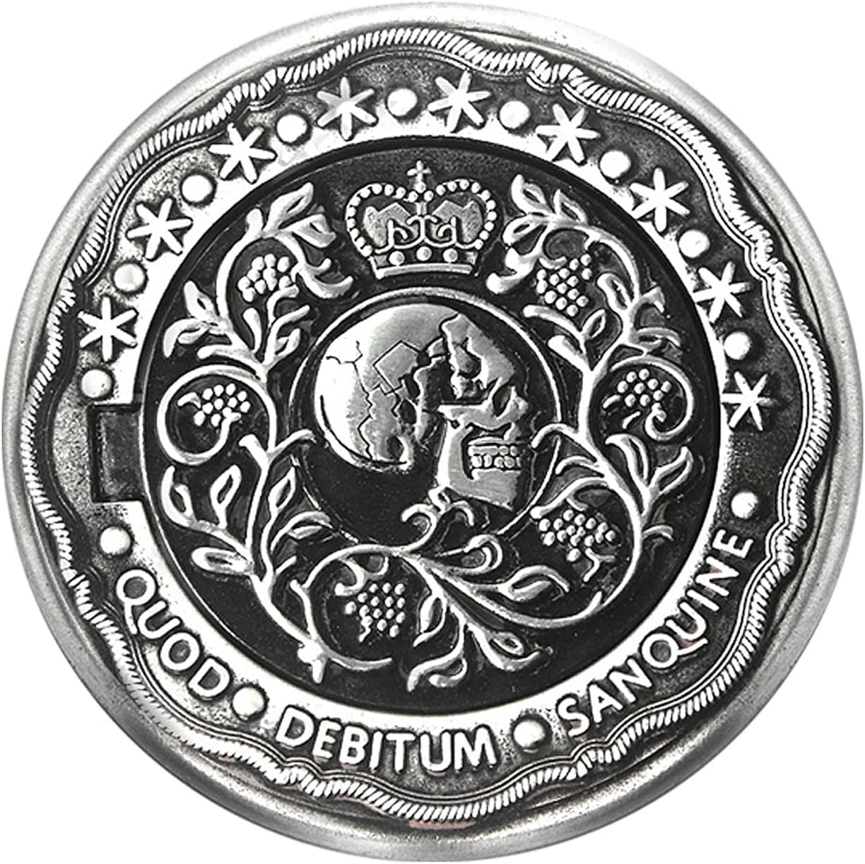 SONGCHANGJEWELRY John Wick Continental Gold Coin - Blood Oath Marker Black Metal Collecting Coin - Halloween Cosplay Prop (Skull Coin 02)