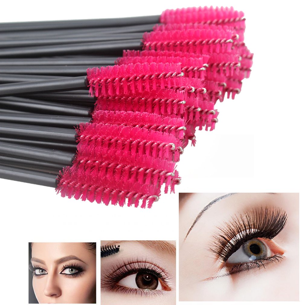 Jaciya 200Pcs Disposable Lip Brushes Eyelash Brushes Dual Sided Eyeshadow Brushes Eyeliner Brushes Makeup Brush Applicator Tool