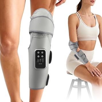 Powerful Leg Massager, Calf Massager for Pain and Circulation, 3 Modes & 3 Intensity, 20 Minutes Timer, Relieve Fatigue Suitable for Legs, Arms, Elbows, Knees