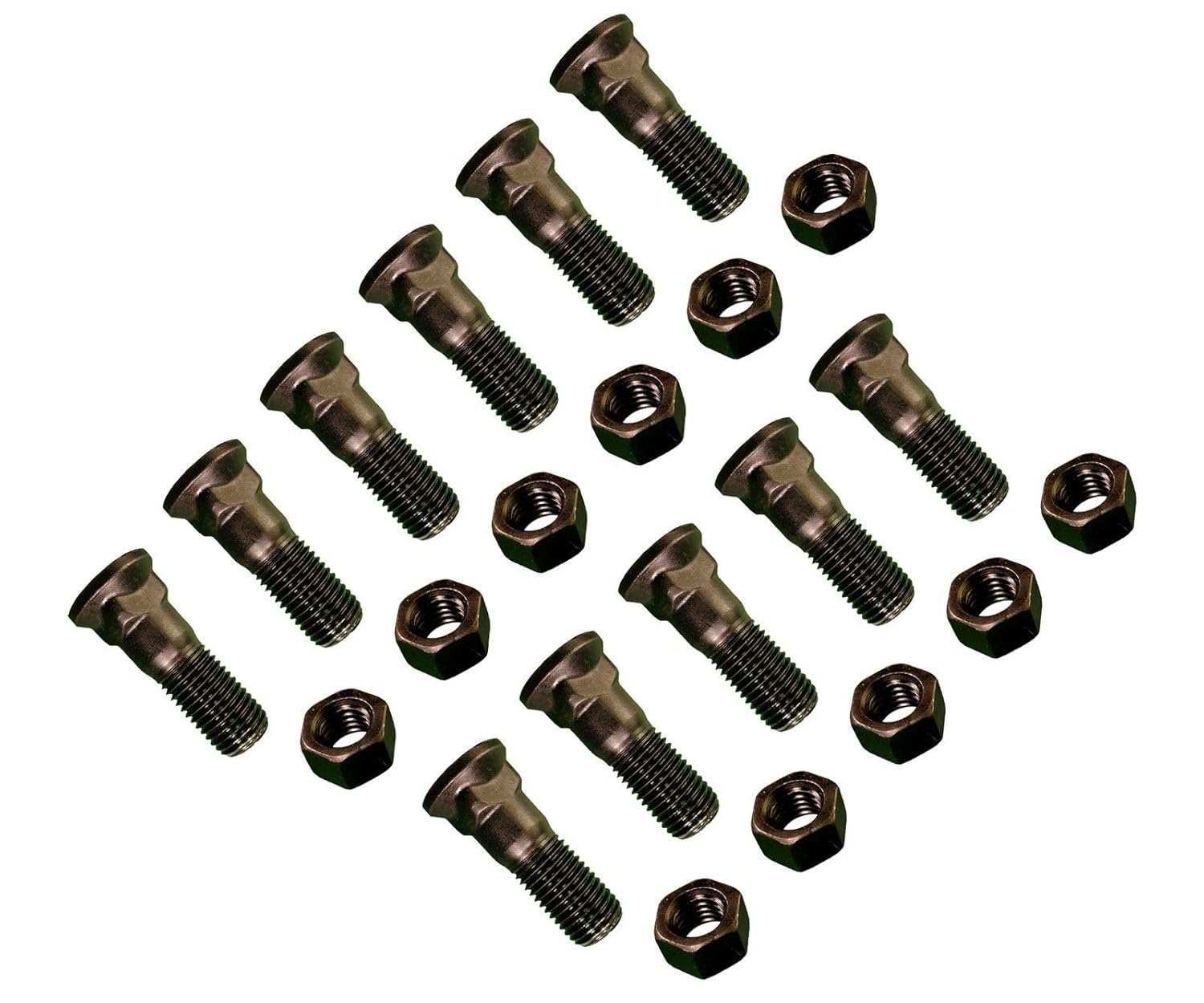 11 - Plow Bolt and Nut for Blades/Cutting Edges - 1-8 X 3 - Grade 8, Dome Head