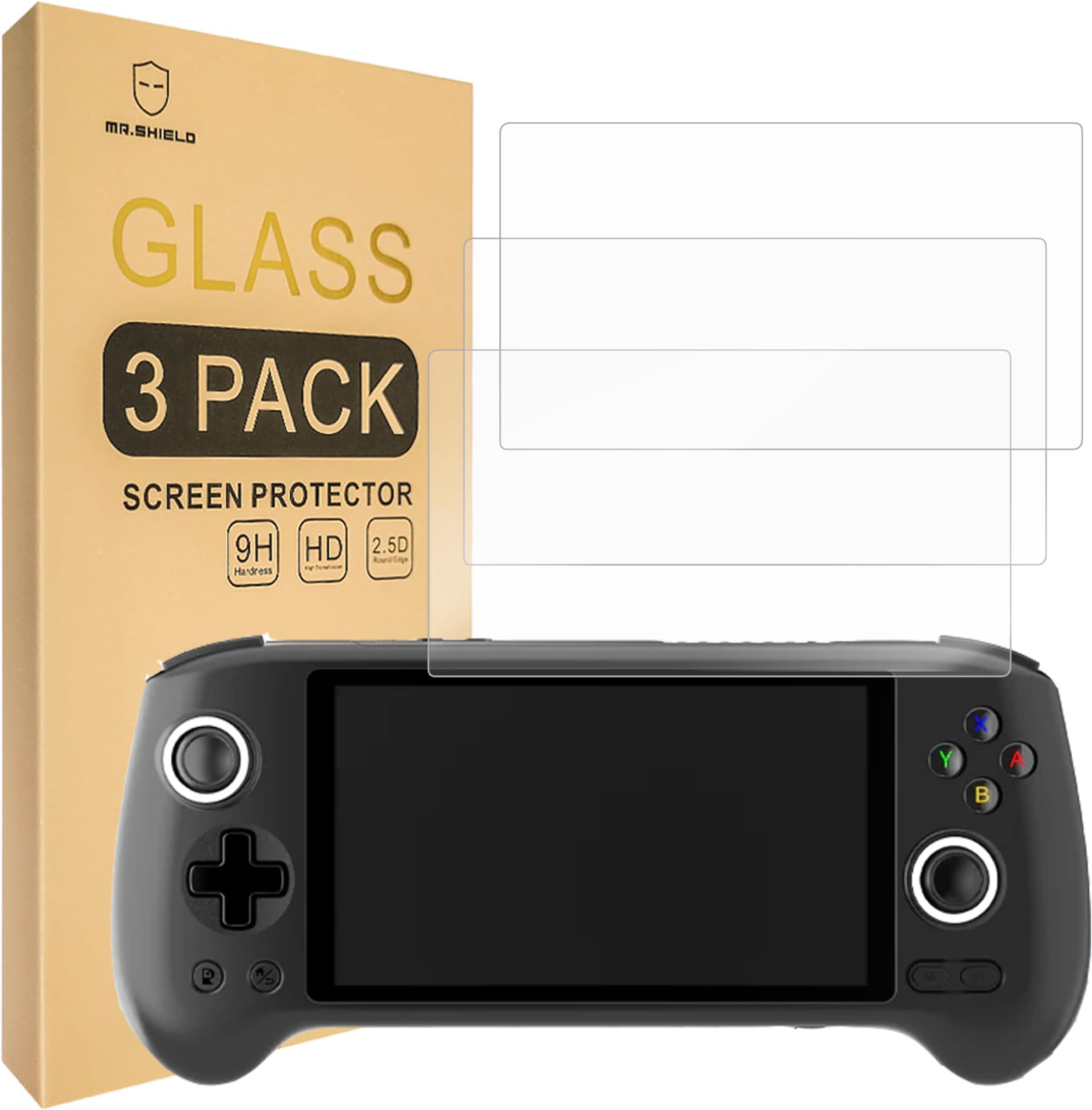 Screen Protector compatible with Anbernic RG556 [Tempered Glass] [3-PACK] [Japan Glass with 9H Hardness]