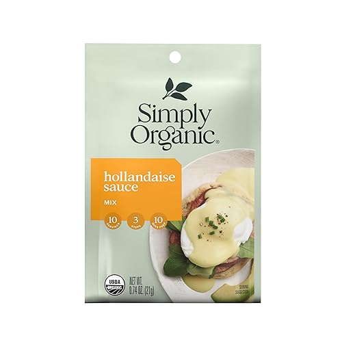 Simply Organic Hollandaise Sauce Mix, Vegetarian, 0.74 Ounces (Pack Of