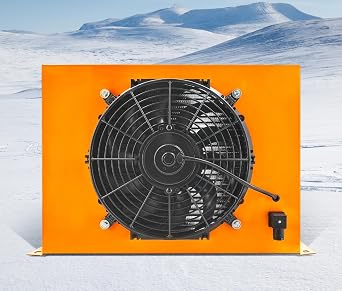 AH1417T-CA DC12V 150L/min 40GPM Hydraulic Oil Cooler Fan 120W Hydraulic Oil Radiator Air Cooler Heat Dissipation Replace# AH1417T