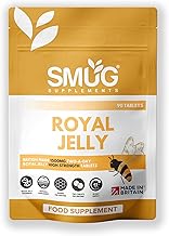 Royal Jelly British Made by SMUG Supplements - 90 Tablets - 1500mg Daily Serving - 45 Day Supply - Suitable for Both Men and Women