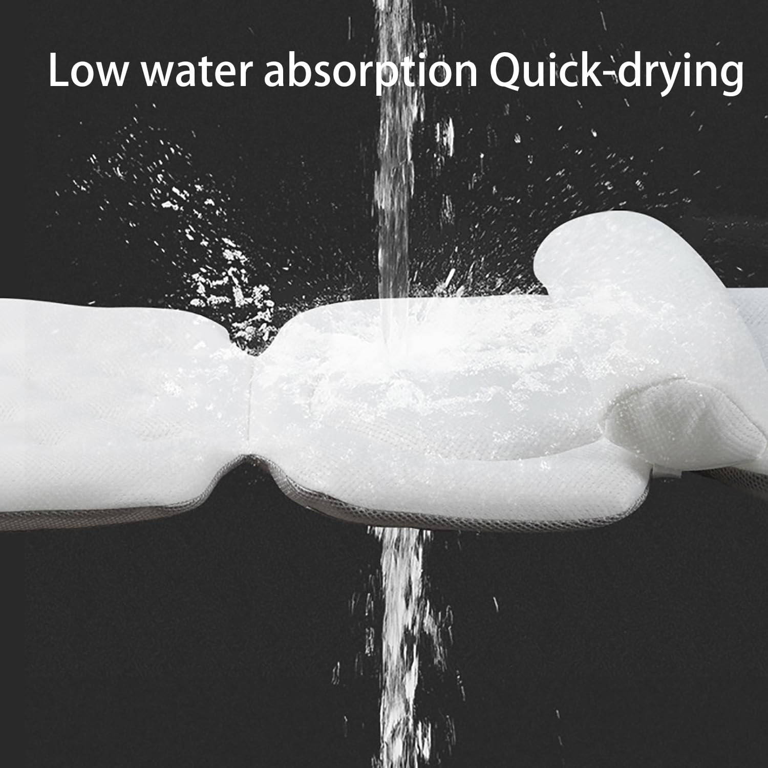 Coussin de Bain Complet,avec Soutien Lombaire Amovible et Sac à Linge,Confort Détente Spa Accessories Parfait pour l'immersion dans la Baignoire(Blanc)