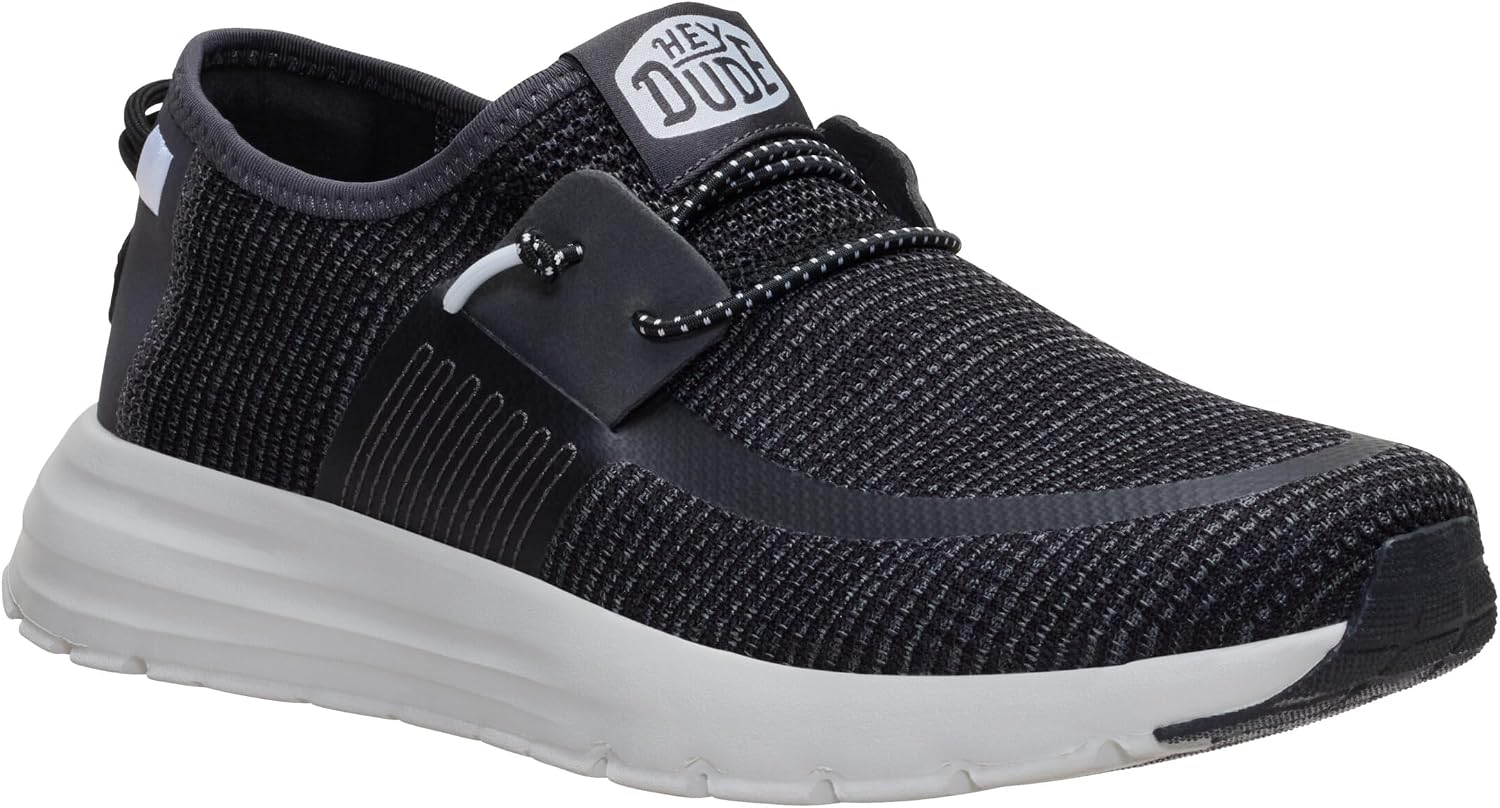 HEYDUDE Men’s Sirocco Stretch Sox Slip On Shoe | Lightweight Flexible Microsuede Upper for Travel & Everyday Wear