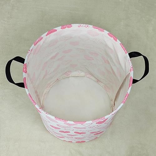 Miniatura 117 de LANGYASHAN Contenedor de almacenamiento, cesta organizadora plegable de tela de lona para ropa sucia, contenedores de juguetes, cestas de regalo, Un