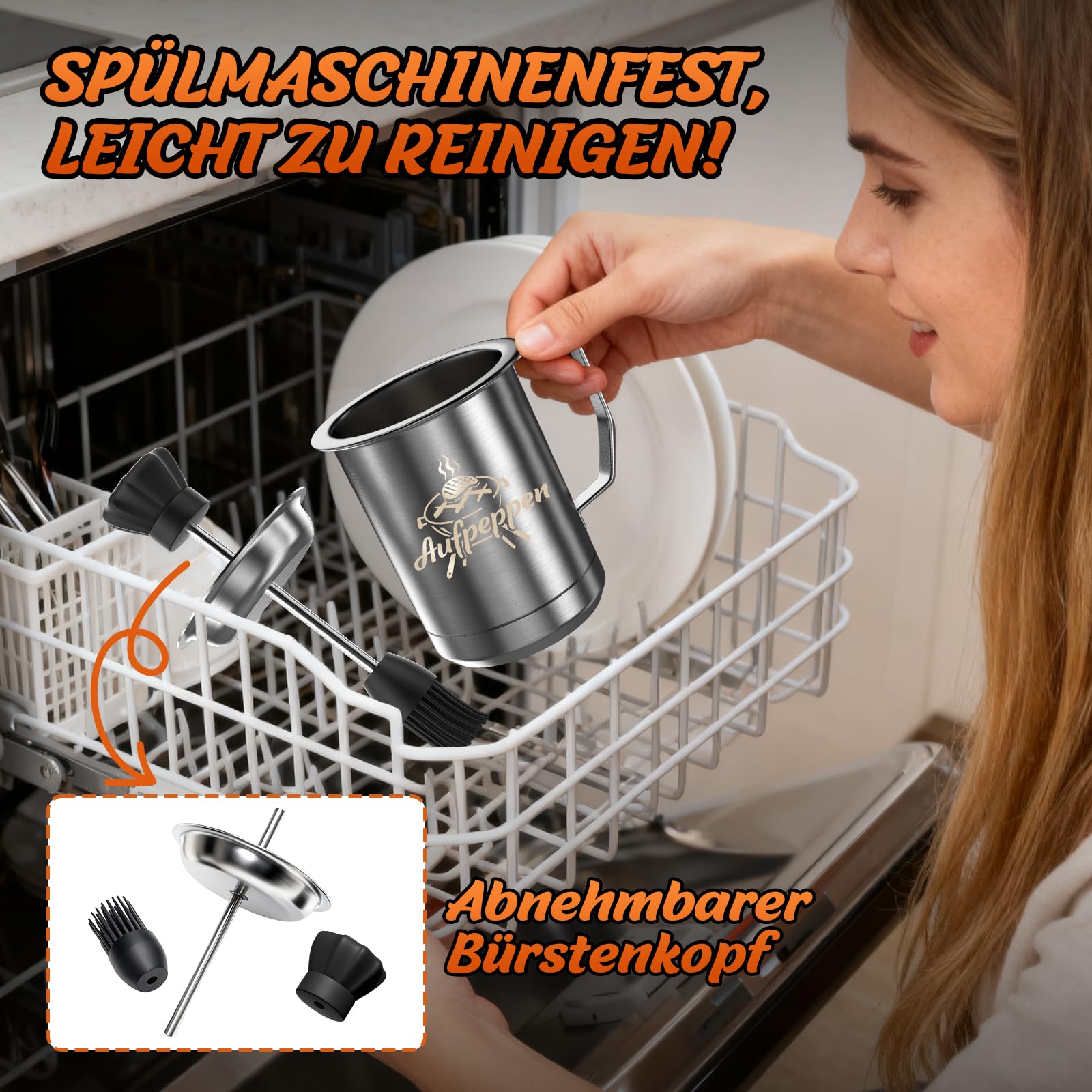 Dusor Regali per uomini, spazzola per barbecue, regali di compleanno per papà/lui/nonno, regali da uomo per calze di Natale per uomini/donne, regali per papà accessori per barbecue