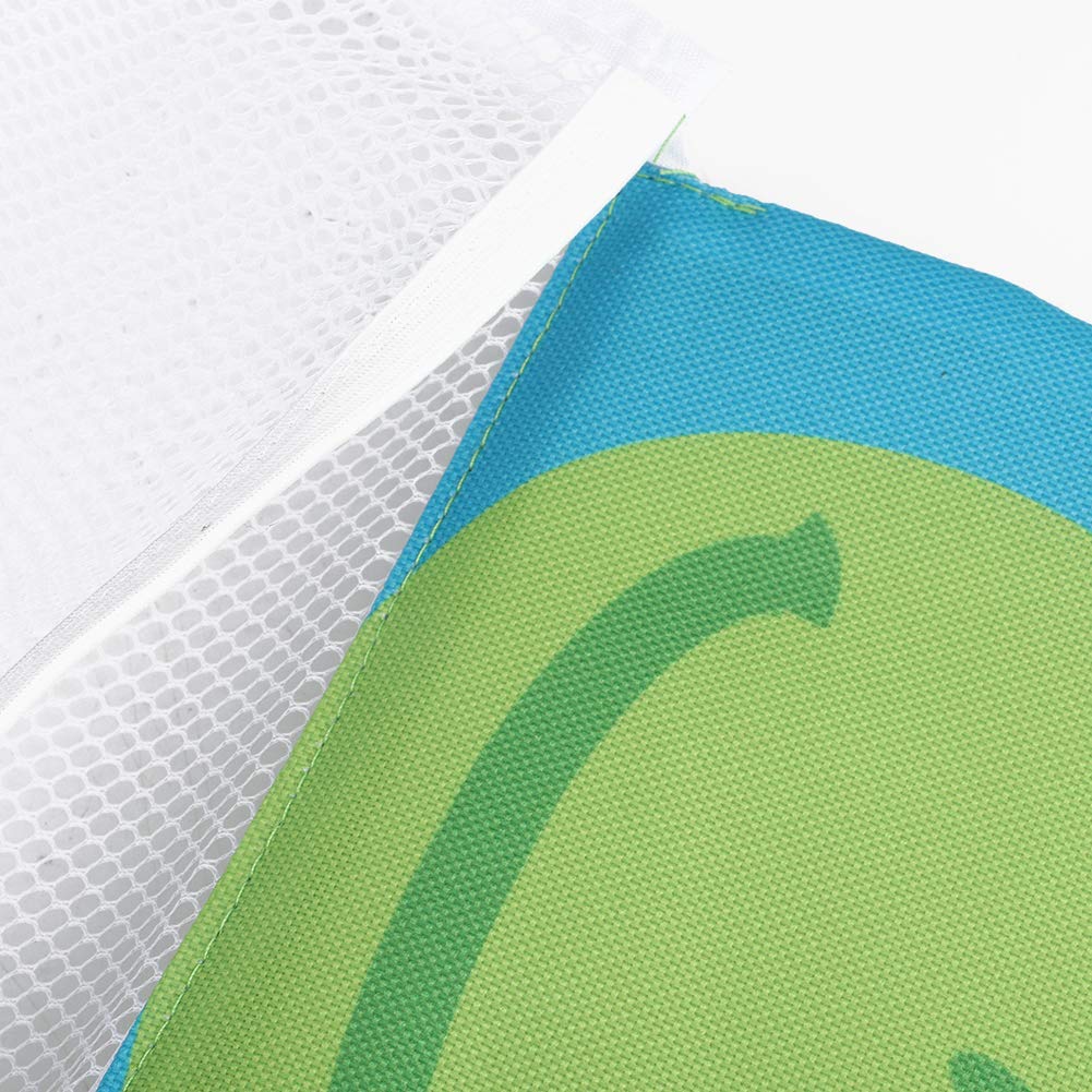 Organizzatore di Immagazzinaggio dei Giocattoli del Bagno, Borsa Sveglia del Canestro del Supporto della Rete di Stoccaggio Ordinata del Bagno della Maglia del Fumetto (verde)