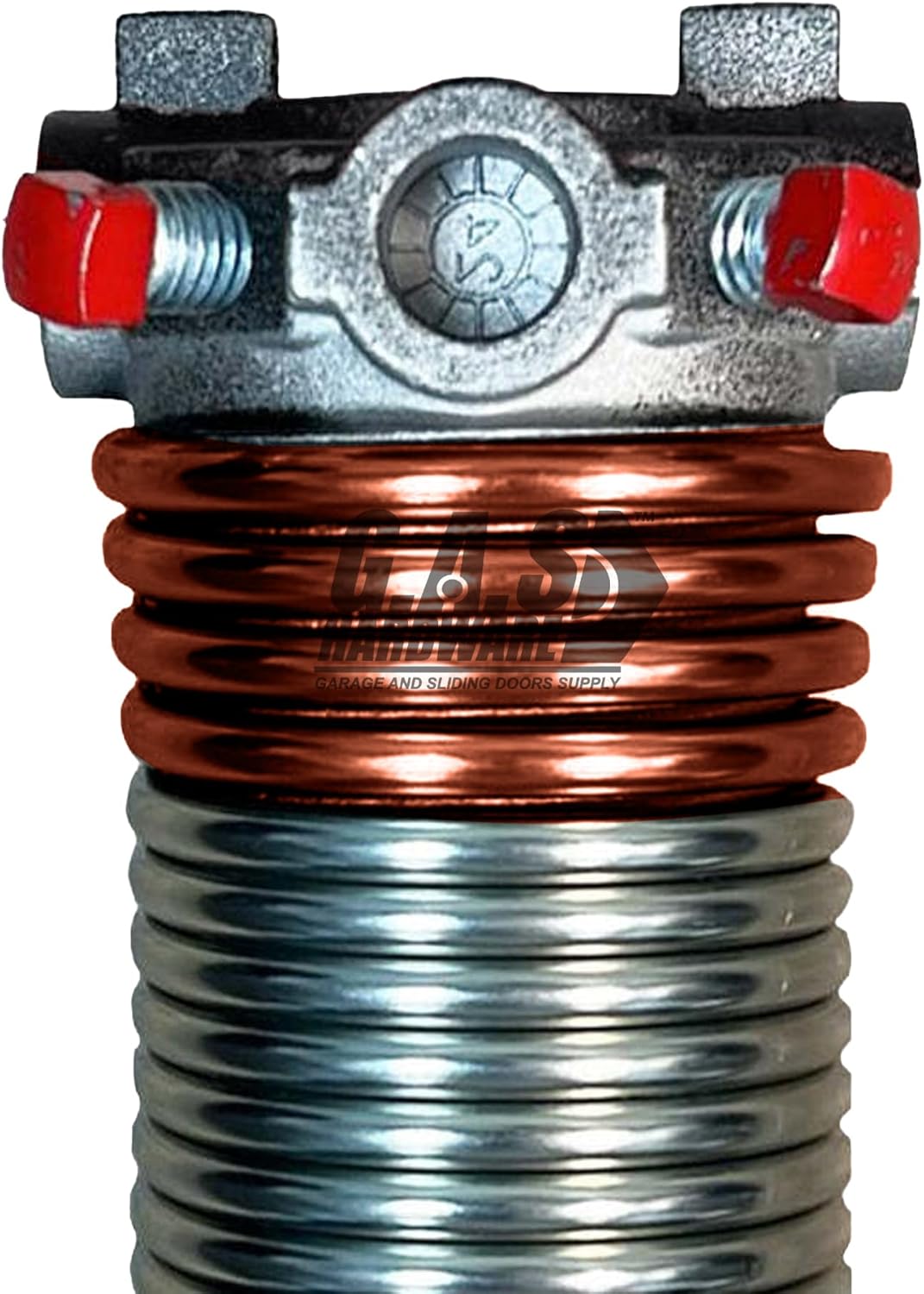 Galvanized Garage Door Torsion Spring .273 x 2 x 36 – Garage Door Spring Replacement (Black Cone)