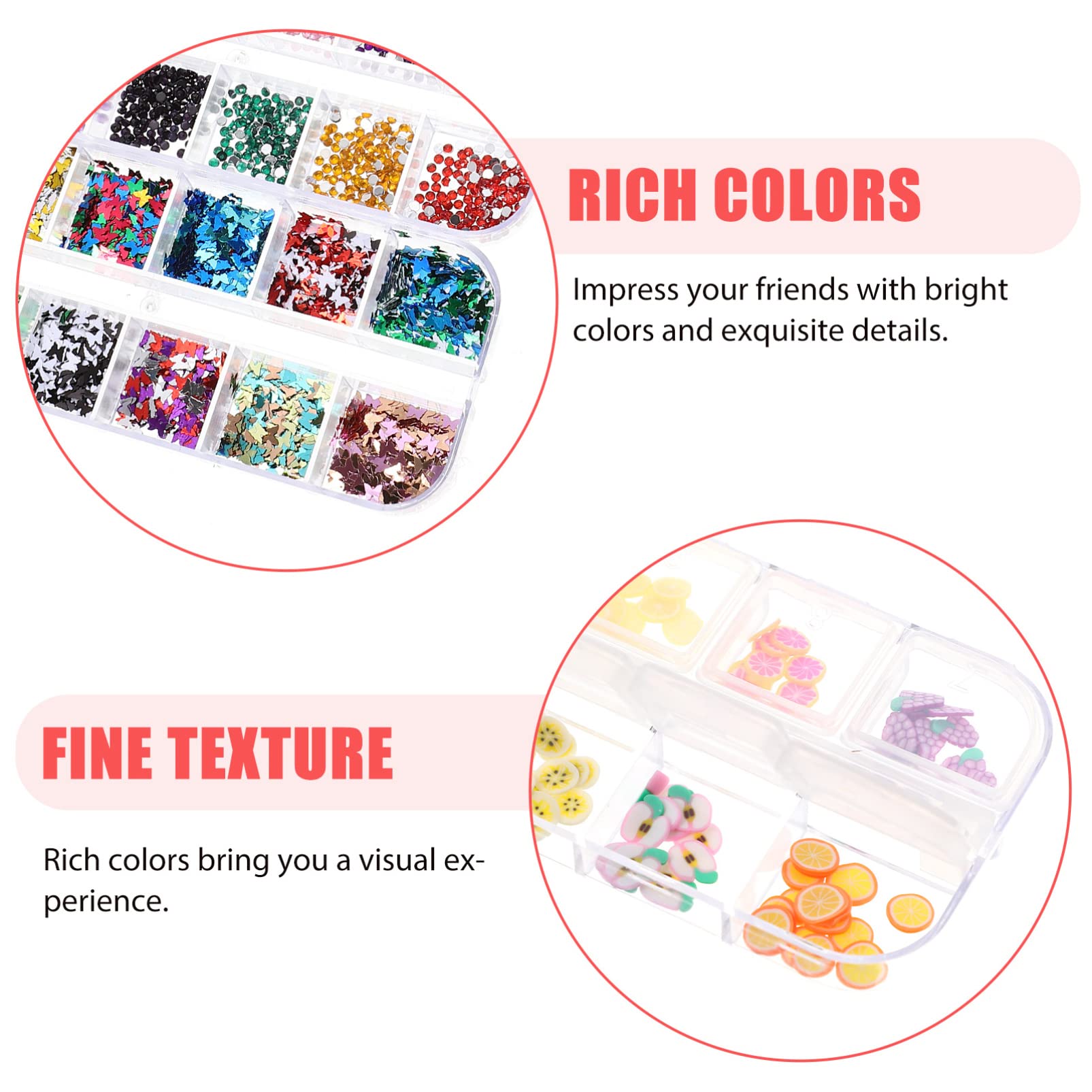 2 Set Adesivi per Unghie con Kit Decorazioni per Manicure Strumenti per Nail Art Facili Usare per Iniziare e Regali per Amiche