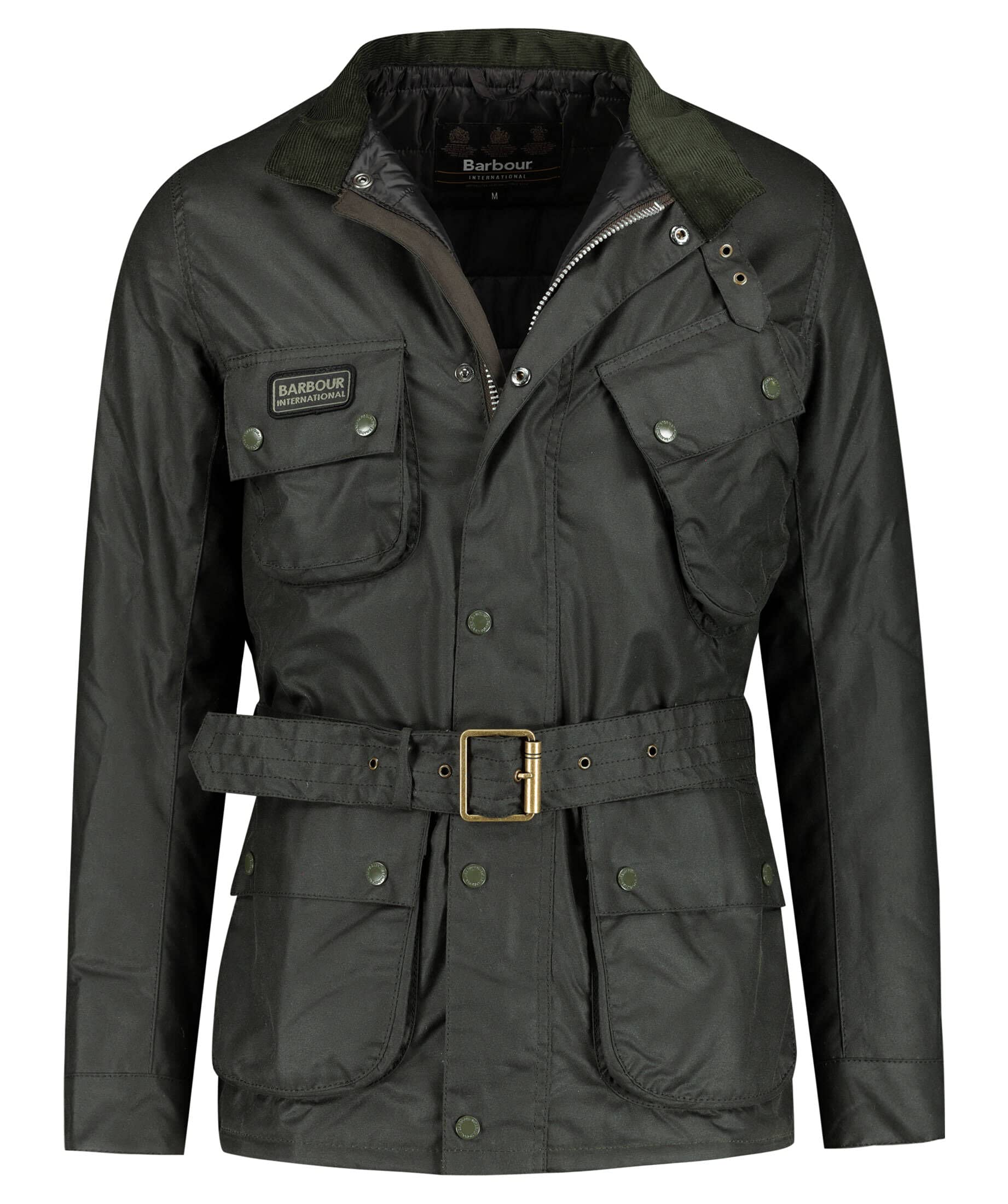 Barbour International™ Men's Jacket BI New SL Int Wax Olive (45) L