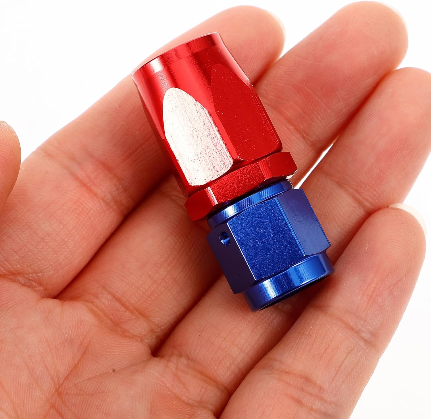 Quick-release Hose Barb Fitting Adapter for Vehicle Oil Pipe, Aluminum Alloy Line Fitting for Automotive Modifications, Reliable Detachable 4an Hose Connector