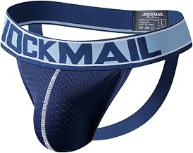 JOCKMAIL Mens Jockstrap Mesh Underwear Jock Straps Male Athletic Supporters Male Underwear