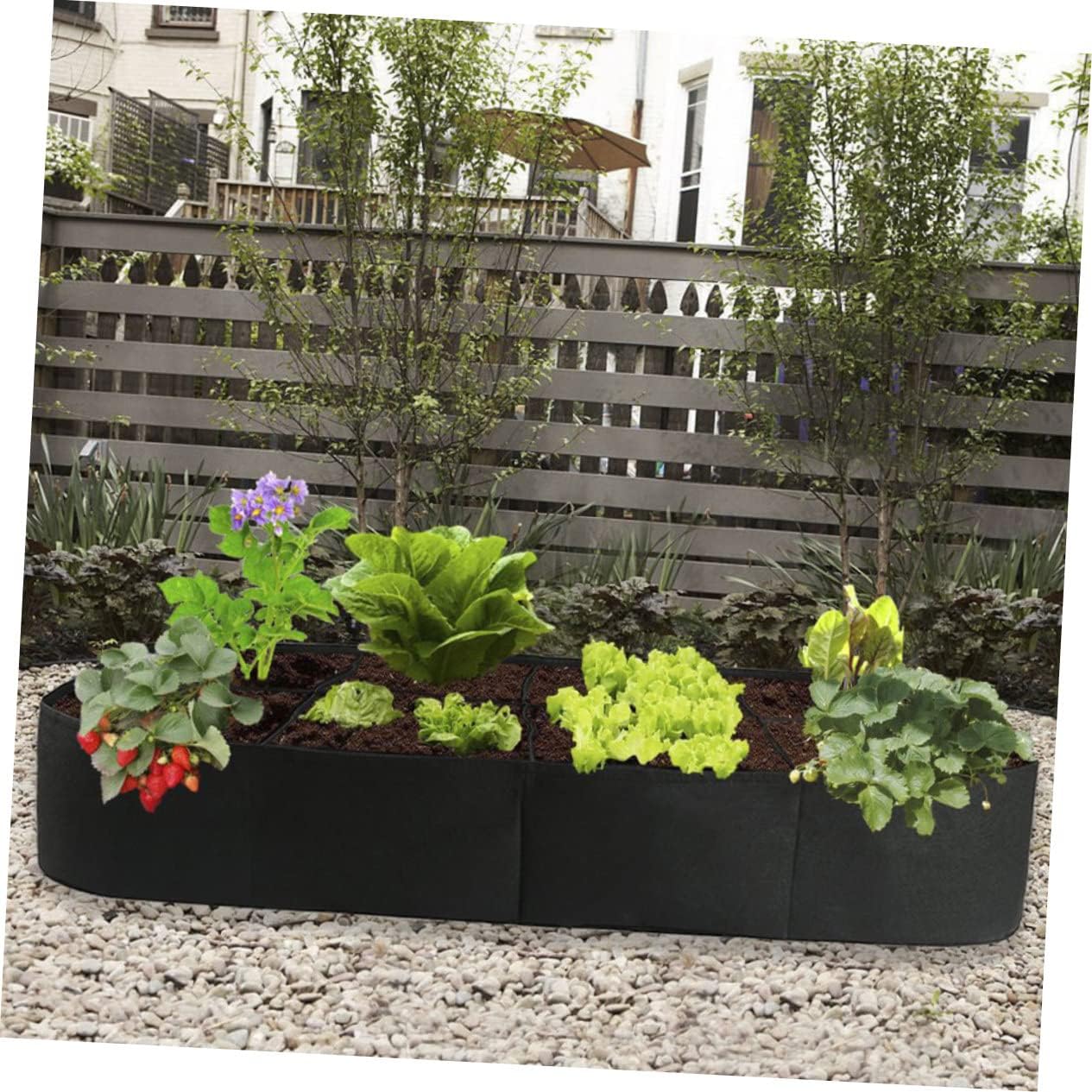 balacoo 3pcs Plant Growing Bag Non-Woven Vegetable Nursery Holder for Home Planting for Fruits Flowers and Herbs Enhanced Aeration and Water Retention
