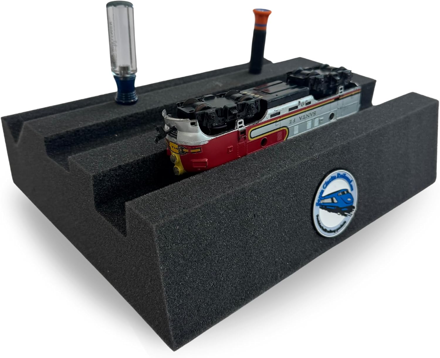 SCRR Original HO Handy Holder “PRO” - Premium Foam Cradle for locomotives & Cars, ensuring Easy Maintenance Access and Keep Rolling Stock Safe and Secure