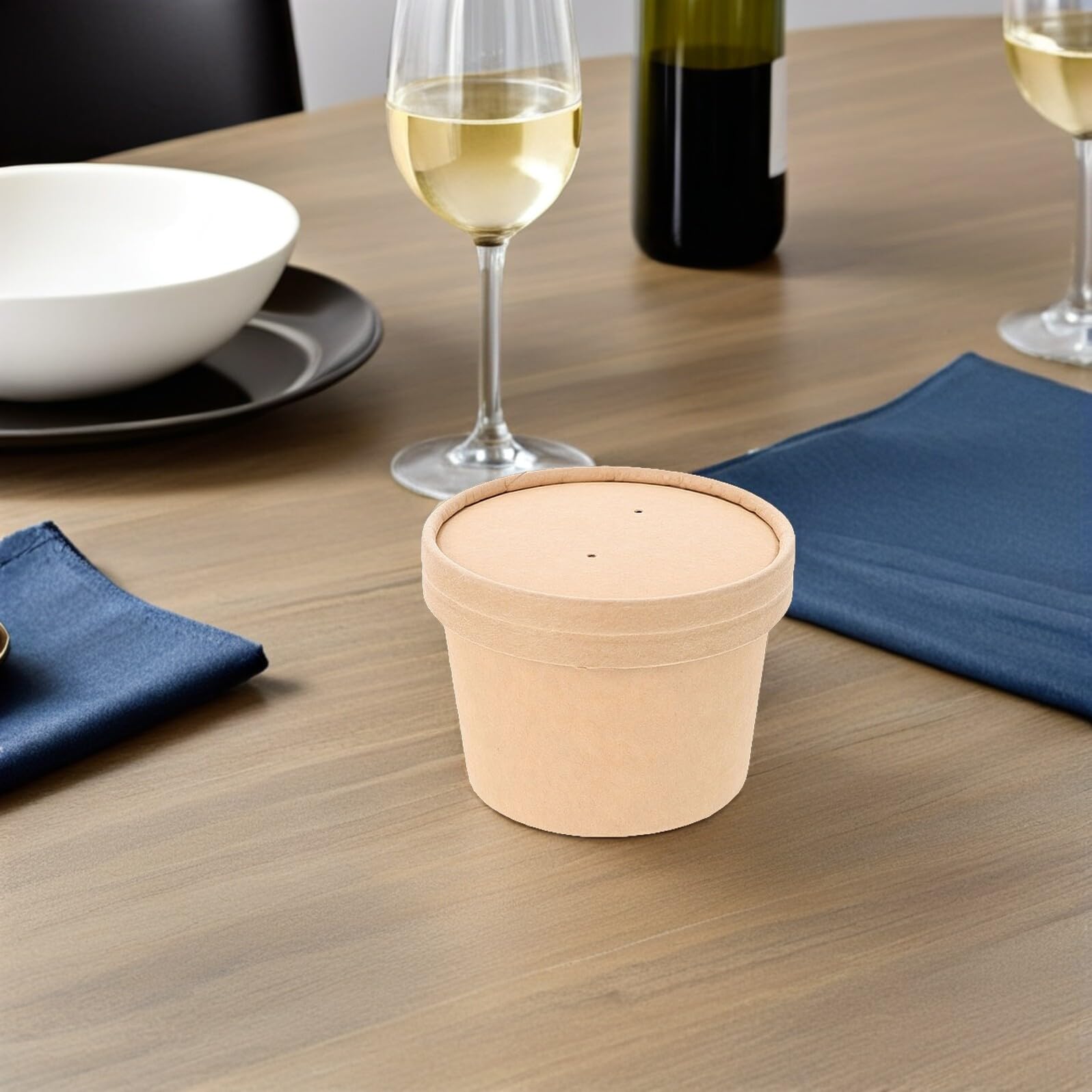 Coppette di Carta 8oz per Gelato e Yogurt, Confezione da 10 Pezzi