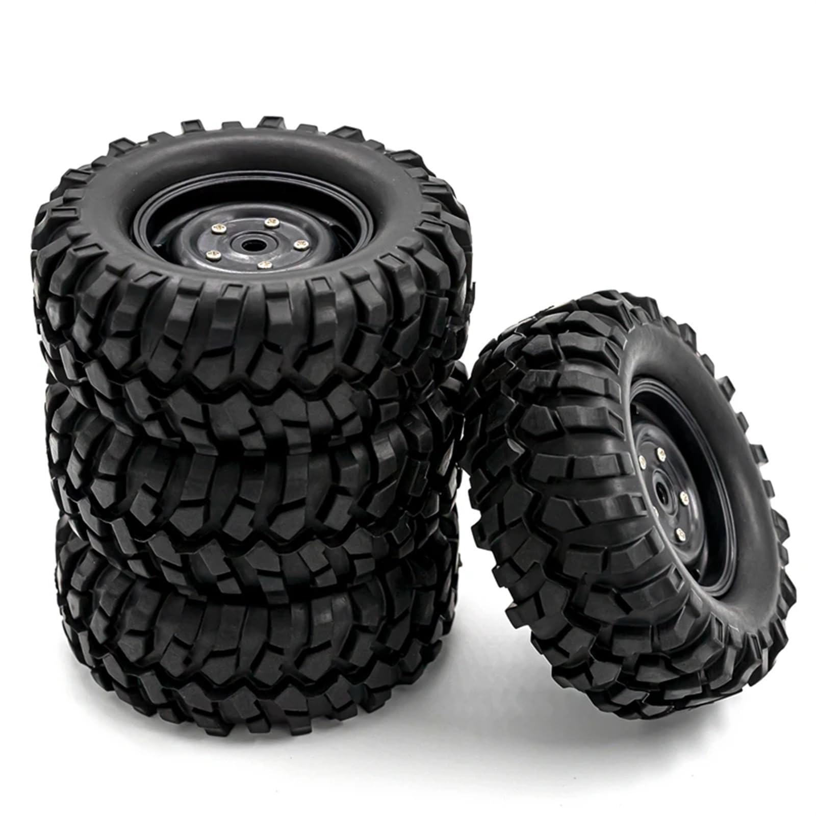 Compatibile Con TRX4 Per Axial SCX10 90046 SCX10 III AXI03007 AXI03003 4 Pezzi 96 * 38mm Cerchione E Pneumatici Da 1,9 Pollici 1/10 RC Crawler Car RC Car Ruota