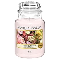 Yankee Candle Candela profumata in giara grande | Rose appena recise | Durata Fino a 150 Ore | Regali per donne