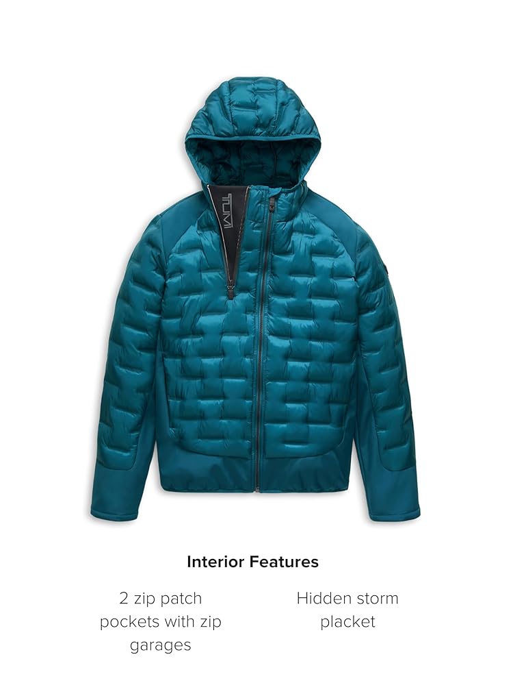 TUMI Men's Heat Seal Quilted Midweight Puffer with PrimaLoft