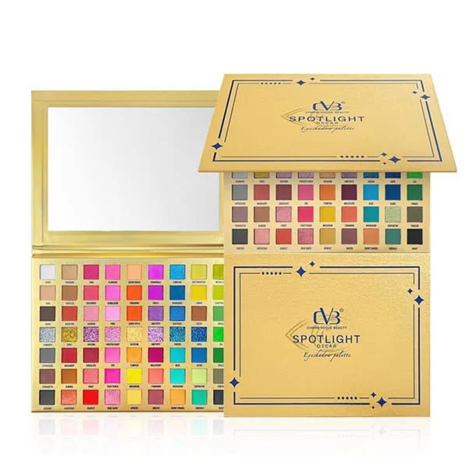CVB C125 Spotlight Glow Oscar Eyeshadow Palette – 63 Vibrant Colors, 63g | Professional Makeup Palette for Stunning Eyeshadow Looks-picture-41