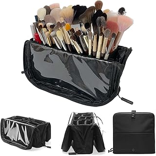 Bolsa organizadora de brochas de maquillaje d...