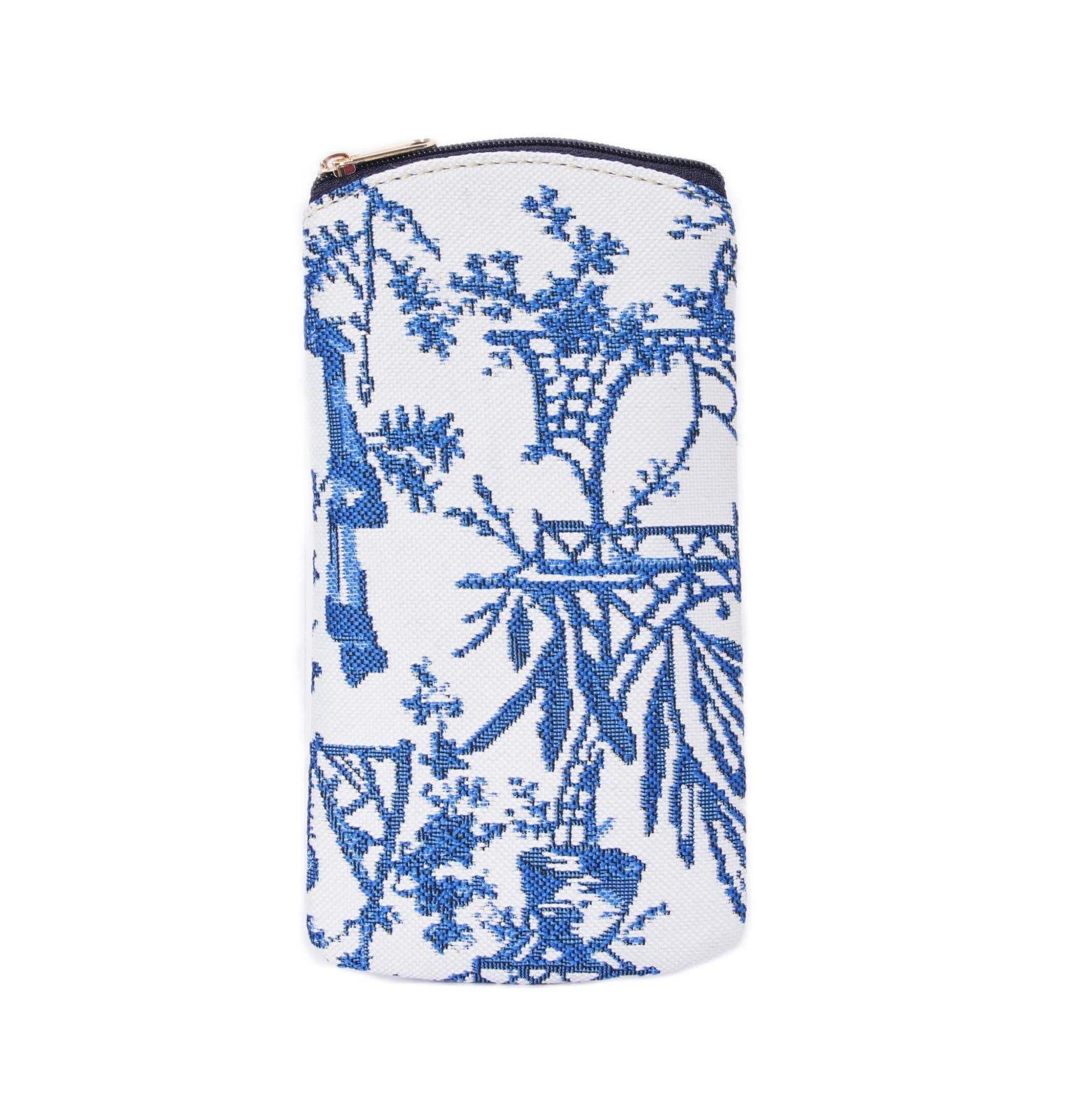 Signare Tapestry Glasses Pouch for Women Eyeglass Case with Fashion Pattern Design (GP02-) (British Museum Chinoiserie)