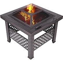Outdoor Blazer Classic Outdoor Stove Charcoal Grill Brasier Garden Balcony Heating Stove Barbecue Stove Color Black, Size 26.0 x 26.0 x 19.7 inches 66 x 66 x 50 cm