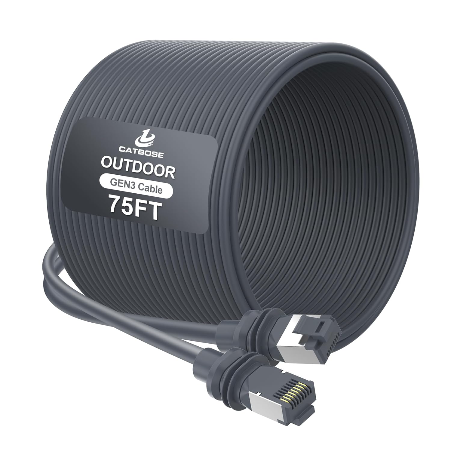 75FT Starlink Gen3 Cable, Outdoor Standard V3 Cable for Starlink Kit, 26AWG 100% Pure Copper Core, Waterproof, Replacement Gen 3 Extension Cable for Starlink Rectangular Satellite V3 Accessories