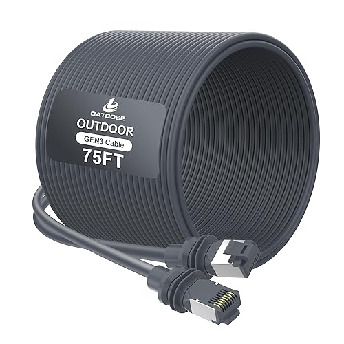 Miniatura 12 de Cable Starlink Gen3 de 20 pies, cable V3 estándar para exteriores para kit Starlink, núcleo de cobre 100% puro 26AWG, impermeable, cable de