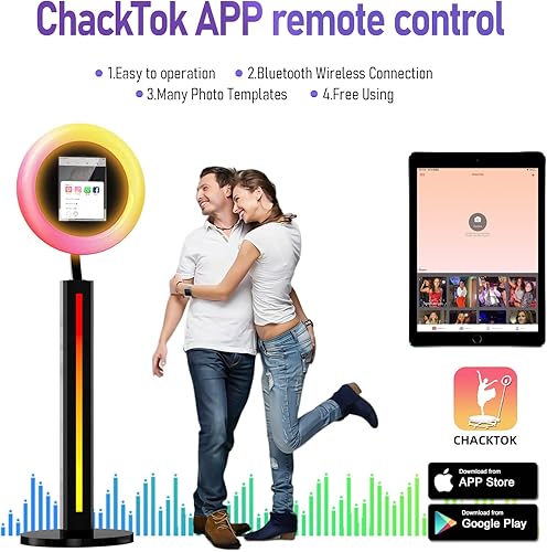 Miniatura 4 de Cabina de fotos portátil compatible con Ipad de 12.9 pulgadas, 10.9 pulgadas, 10.2 pulgadas, para Ipad Photo Booth Shell Stand Software App Control