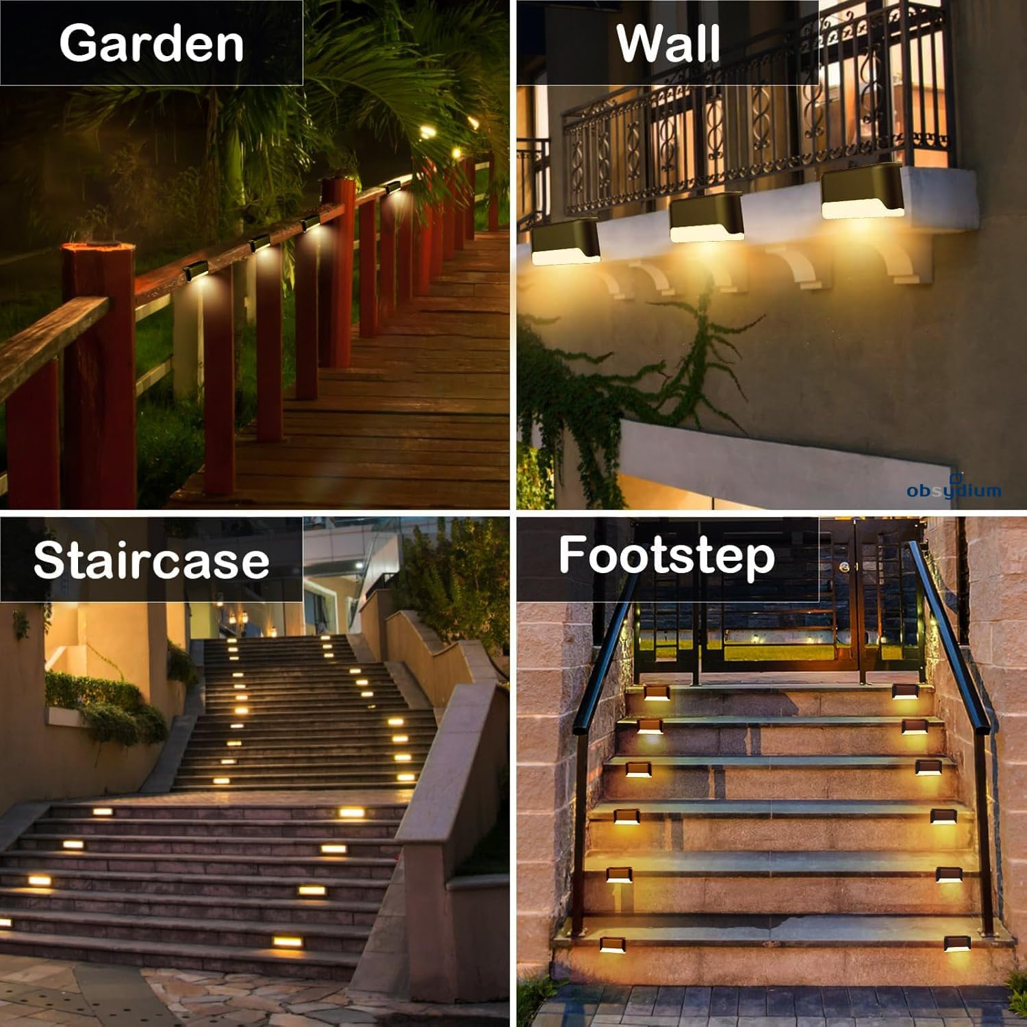 Solar Stair Lights - Outdoor Waterproof LED -2
