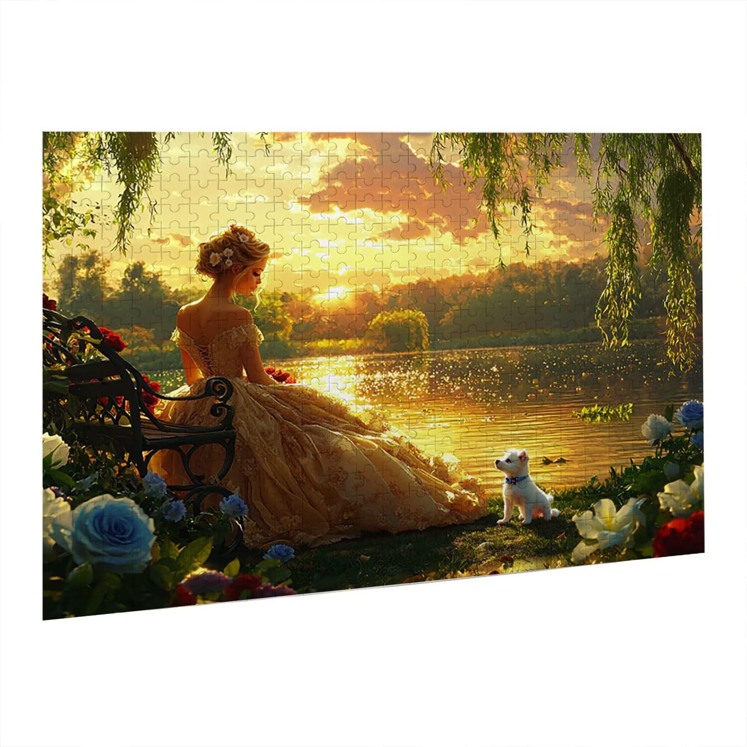 Jigsaw Puzzle, 2000 Pezzi Puzzle Classici, Giardino Puzzle Rilassamento Intelligence, Mpossibile Difficile Puzzle Impegnativo per Adulti Puzzle Gioco Familiare, Regalo per Amore Amico Donnafr0-948