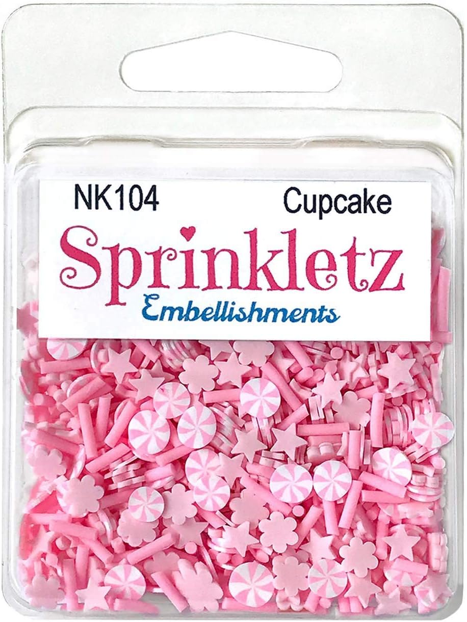BUTTONS GALORE, INC SPRINKLETS EMBLLSMNT CUPCAKE, usone size