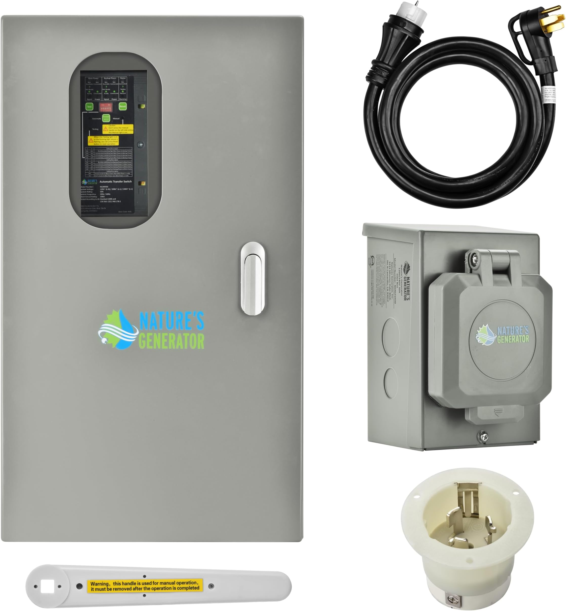 Nature's Generator 50A Automatic Transfer Switch UL Approved