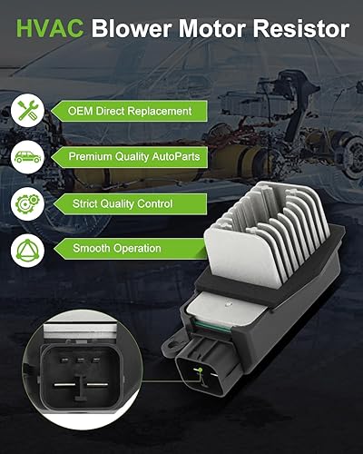 Miniatura 619 de SCITOO Resistencia de motor de ventilador HVAC para 2008-2013 para Chrysler 300/2008-2016 para Town & Country/2008-2010 para Dodge Charger/2008-2018