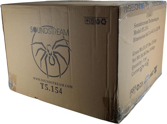 Soundstream 2600W Peak (1300W RMS) 15 Tarantula Series Dual 4-Ohm Car Subwoofer