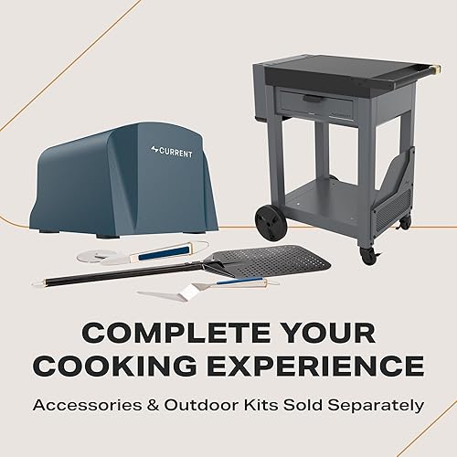 Miniatura 8 de Current Horno eléctrico inteligente Model P para pizza, 12 pulgadas, 850 F máximo, 8 modos de cocción, conectividad de aplicación para monitoreo de