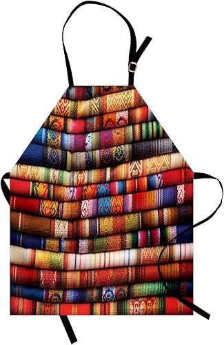 Lunarable Delantales multicolores impresos digitales