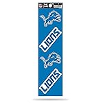 NFL Football Detroit Lions Quad Decal 3 x 12 Quad Decal - (4) Decals