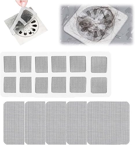 Protector de drenaje de ducha desechable 2026 - Protector de drenaje de piso de baño de pantalla cuadrada (10 unidades)