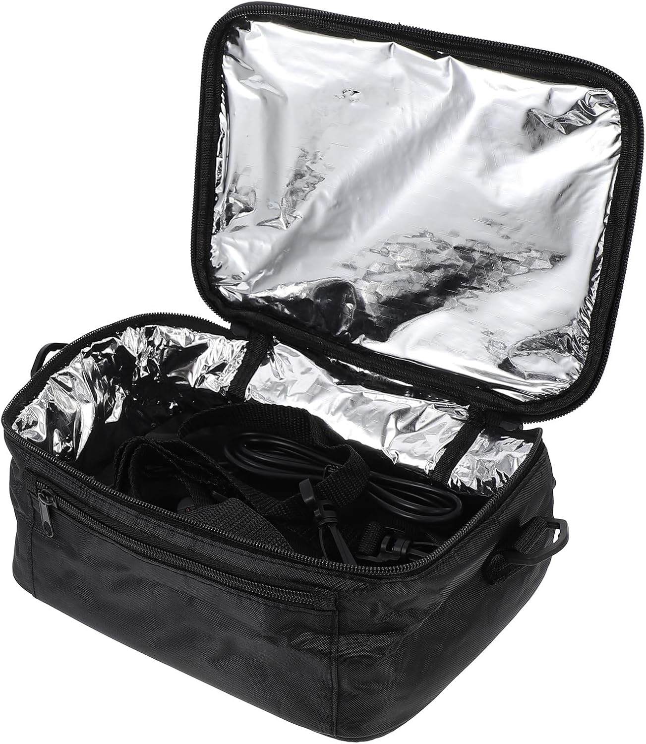 Gadpiparty Car Food Warmer Lunch Heating Bag 12v Portable Oxford Fabric Insulated Thermal Bag with Aluminum Lining for Outdoor Travel and Work